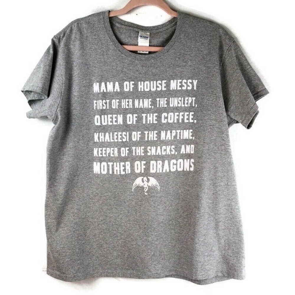 Mom Poetry Queen Dragons Coffee T-shirt